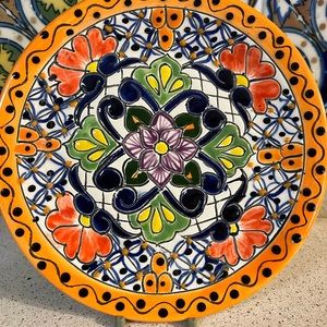 8” Hand Painted Talavera Plate